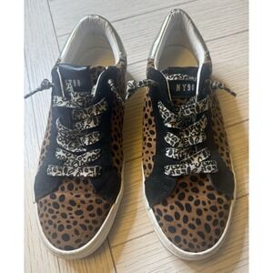 Steve Madden Women's Philosophy PHIL02S1 Brown‎ Animal Print Sneakers Size 7 M